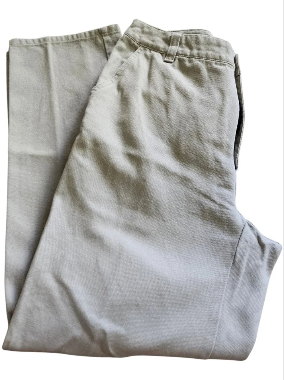 Orvis Vintage Beige Sporting Traditions Heavy Cotton Canvas Chinos. Sz. 36